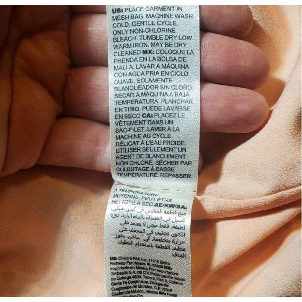 Chico's Kaleidoscope Print Kimono Sleeve Zippered Jacket NWOT - Picture 9 of 10